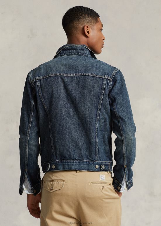 hombres Ralph Lauren chamarra estilo camionero de mezclilla destenida 0L6B8911 Trenton 0L6B8911 Ralph Lauren Peru camisas de polo Descubre la perdurable Ralph Lauren lentes de sol