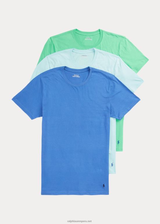 hombres Ralph Lauren Pack de 3 camisetas interiores clasicas absorbentes 0L6B8264 aguamarina suave verde vinedo 0L6B8264 Ralph Lauren Peru camisas de polo Descubre la perdurable Ralph Lauren lentes de...
