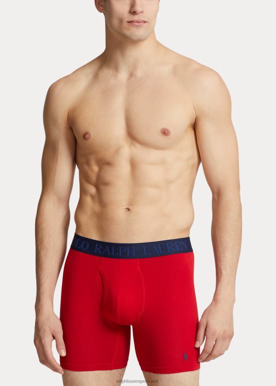 hombres Ralph Lauren Pack de 5 calzoncillos boxer refrescantes 4d flex 0L6B8363 rojo naranja limon real 0L6B8363 Ralph Lauren Peru camisas de polo Descubre la perdurable Ralph Lauren lentes de sol