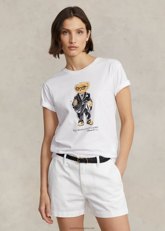 mujer Ralph Lauren camiseta de punto con osito de polo 0L6B82939 blanco 0L6B82939 Ralph Lauren Peru camisas de polo Descubre la perdurable Ralph Lauren lentes de sol