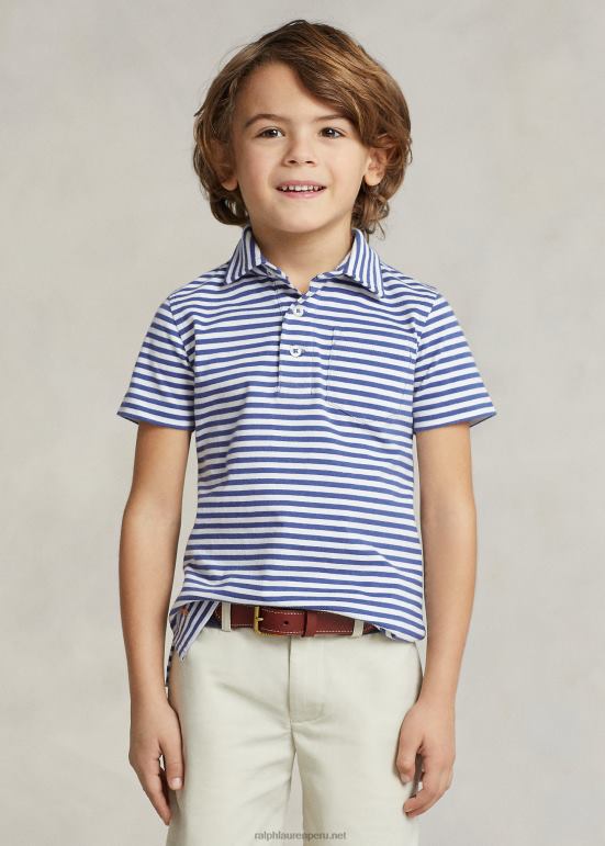 ninos Ralph Lauren playera tipo polo a rayas 0L6B85628 azul marino real blanco 0L6B85628 Ralph Lauren Peru camisas de polo Descubre la perdurable Ralph Lauren lentes de sol